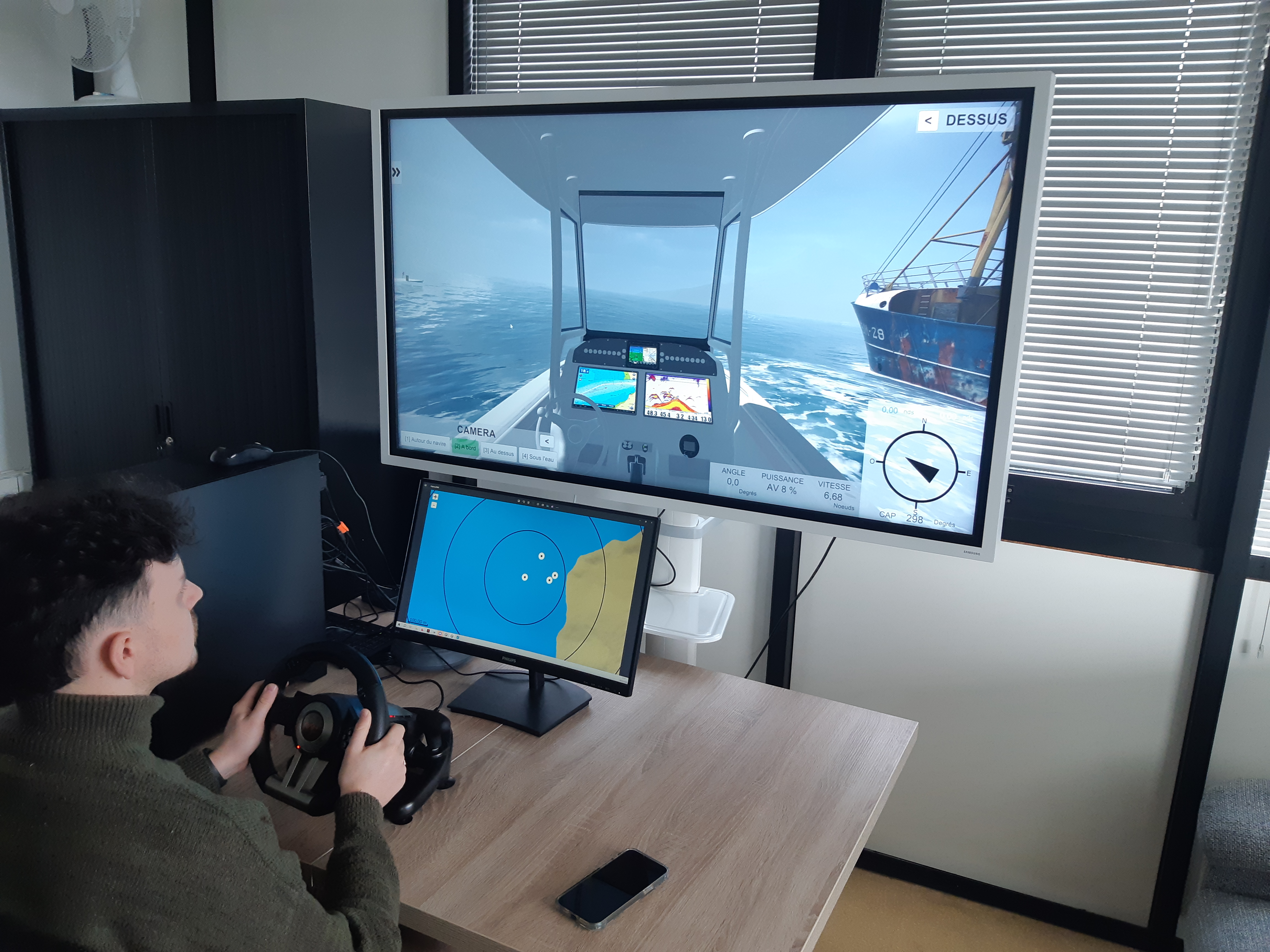 Simulateur sur grand écran