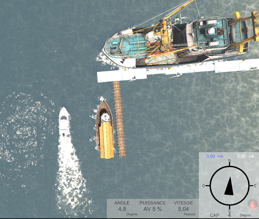 Vue du dessus du simulateur